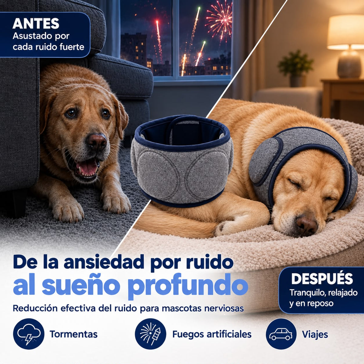 Orejeras que calman a tu perro